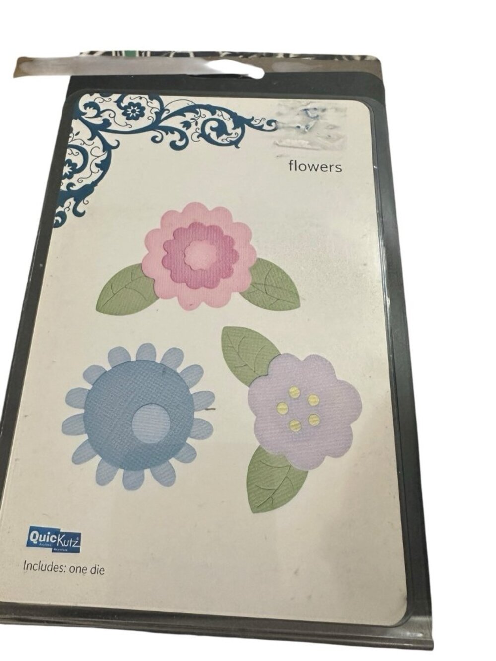 QuicKutz Flowers 4x4, 1 Cutting Die Set REV-0016 Paper Crafts Scrapbook